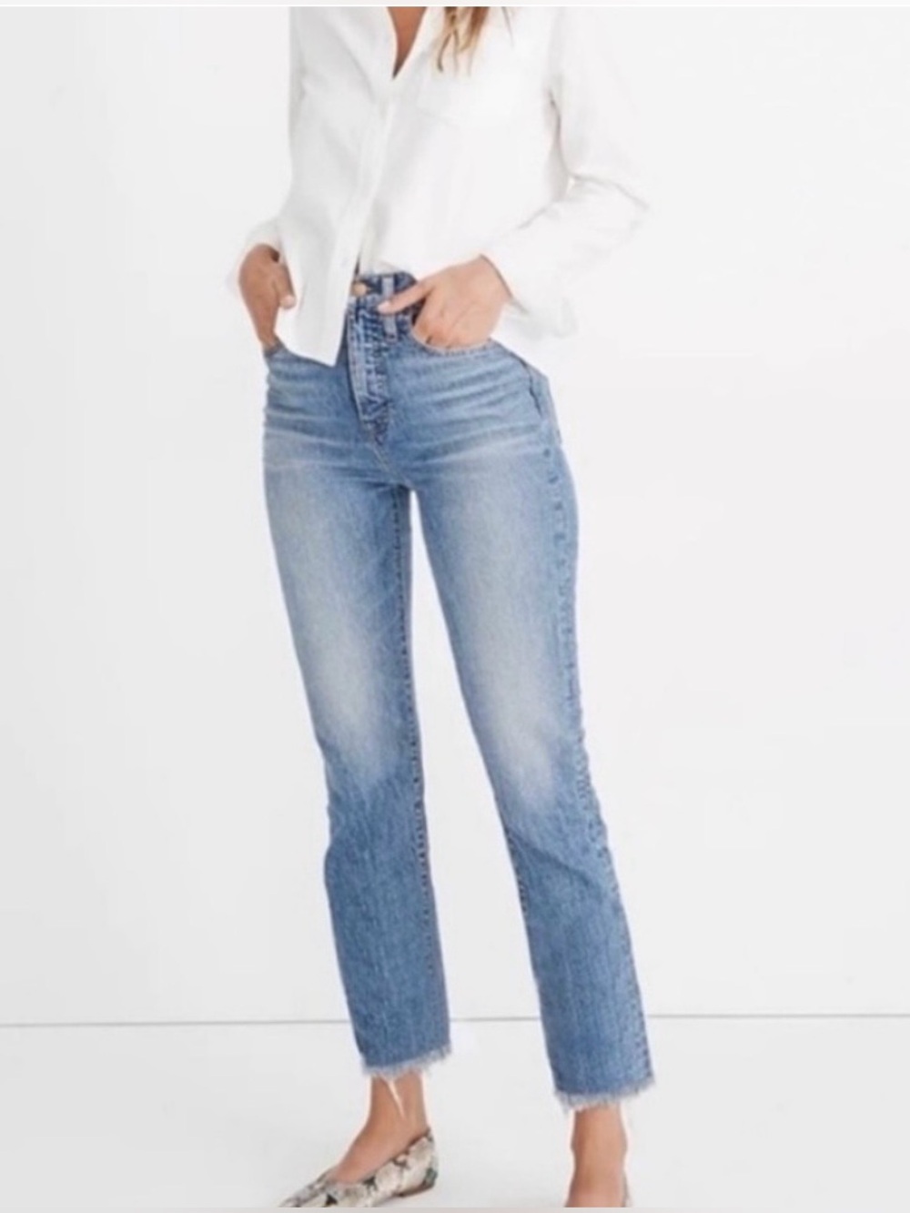Madewell The Perfect Vintage Jean Raw Hem - Size 28
